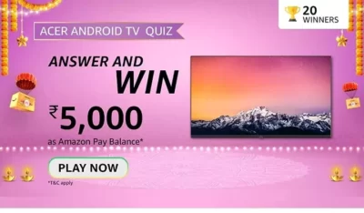 Acer Tv Contest Answers Win Rs 5000 For Free