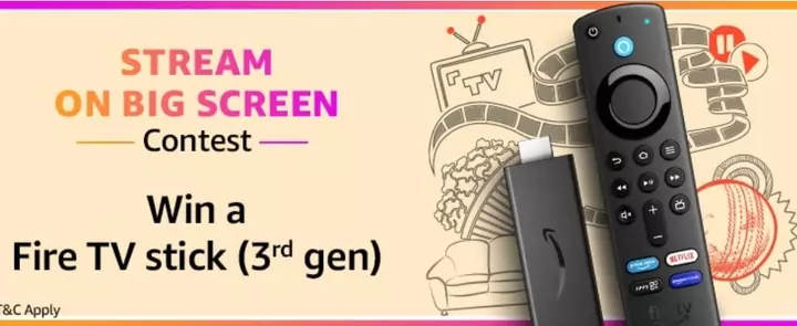 Stream On Big Screen Contest Answers – Win a Fire TV stick (3rd gen) for free