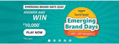 Amazon Emerging brand days Quiz
