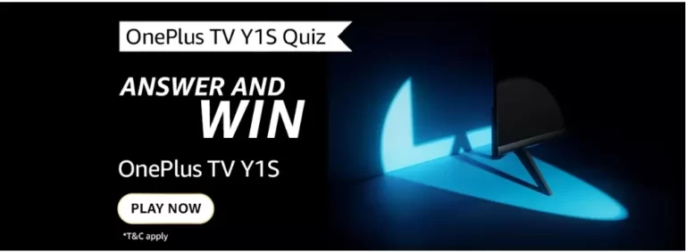 OnePlus TV Y 1S Quiz Answers – Win an OnePlus TV Y 1S for Free
