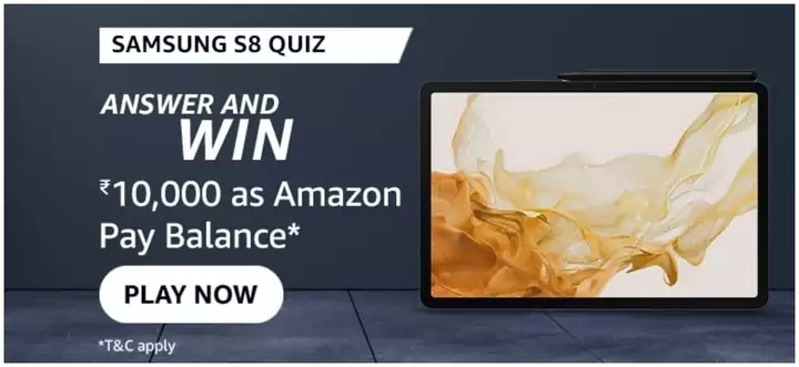 Samsung Tab S8 Quiz Answers – Win Rs 10000 for Free