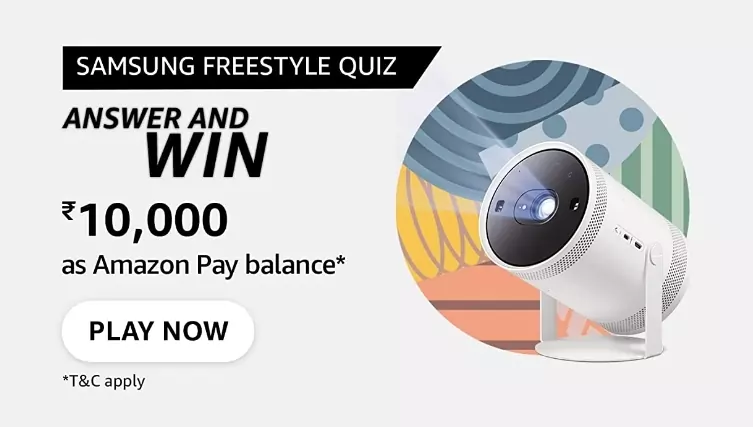 Amazon Samsung Freestyle Quiz Answers – Win Rs.10000 for free