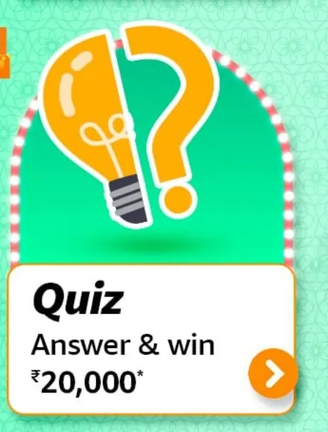 Amazon Funzone Quiz Time Answers – Win Rs.20000 for free