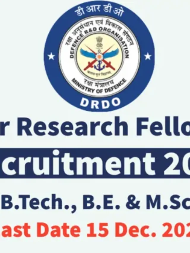 DRDO JRF Recruitment: Golden opportunity for B.Tech. Freshers