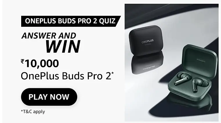 Amazon OnePluse Buds Pro 2 Quiz Answers – Win Rs.10000
