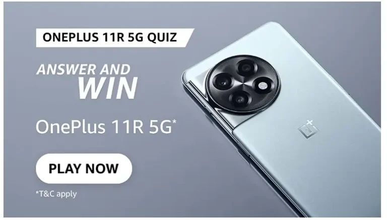 Amazon OnePlus 11R 5G Quiz Answers – Win an OnePlus 11R 5G