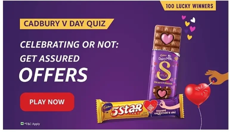 Amazon Cadbury Vday Quiz Answers – Win Rs.2800